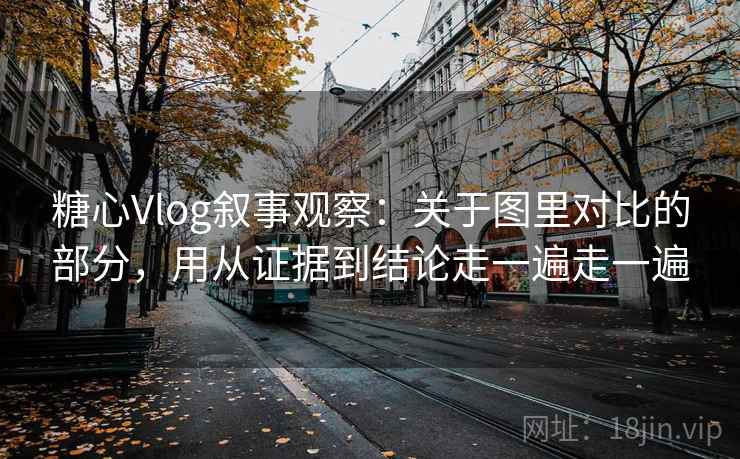 糖心Vlog叙事观察：关于图里对比的部分，用从证据到结论走一遍走一遍